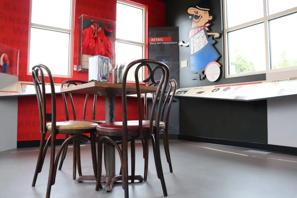 Inside the first Pizza Hut Museum in Wichita, Kansas
