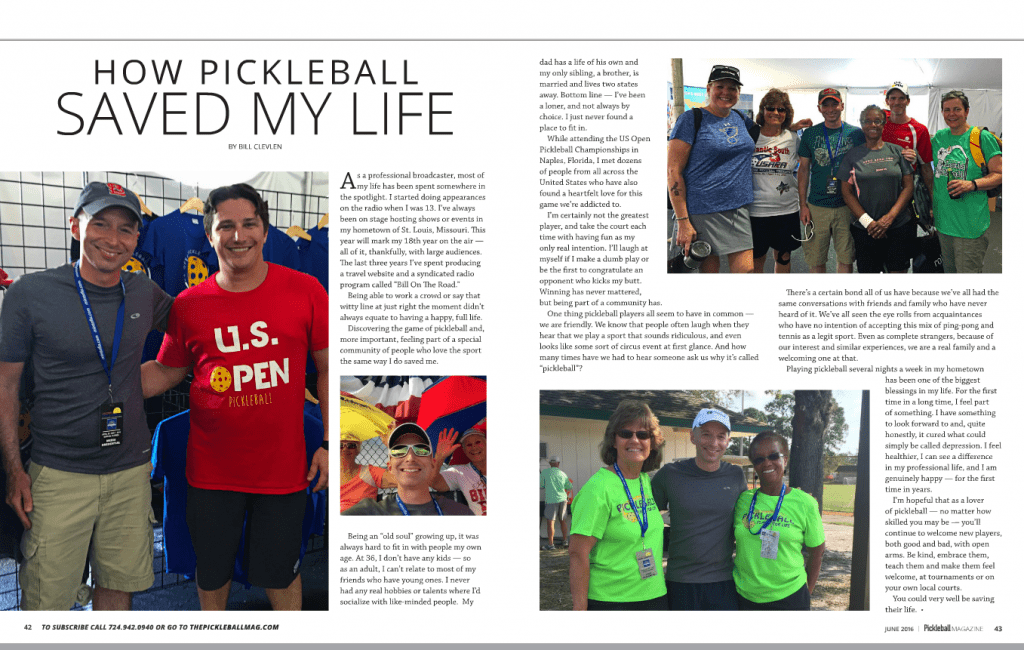 Pickleball Magazine Article Summer 2016