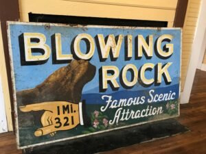 Blowing Rock Sign North Carolina