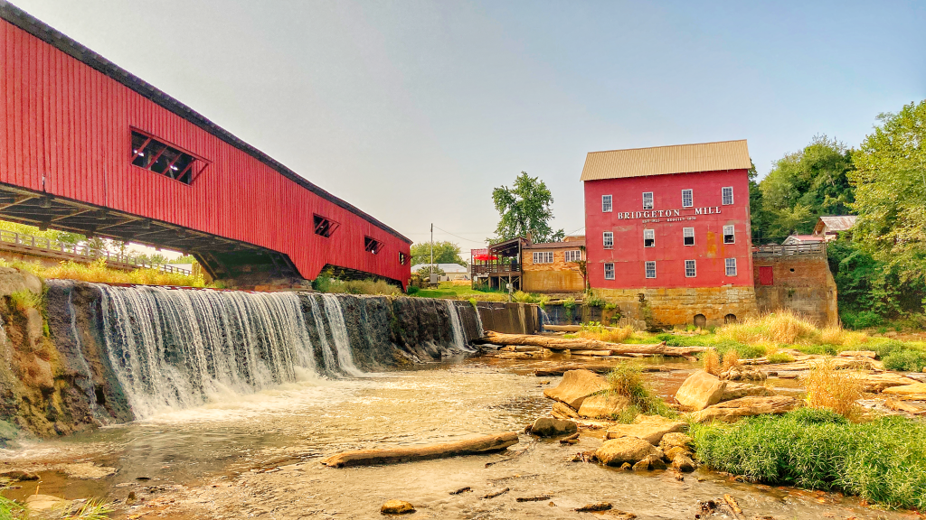 one of the many covered bridges in Indiana