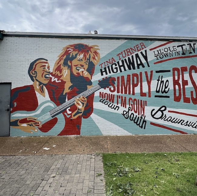 Tina Turner mural in Brownsville