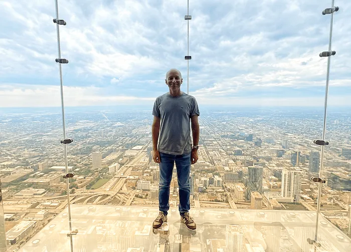 Chicago skyline from Skydeck at Willis Tower