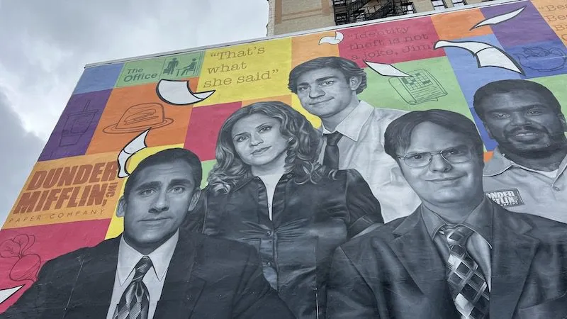 The Office mural in scranton