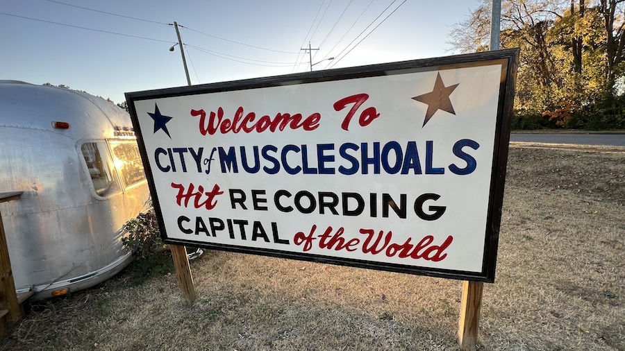 Muscle Shoals Recording Capital of the World Sign