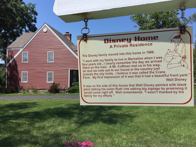 Disney's Childhood Home is located on one of the road trips in Missouri