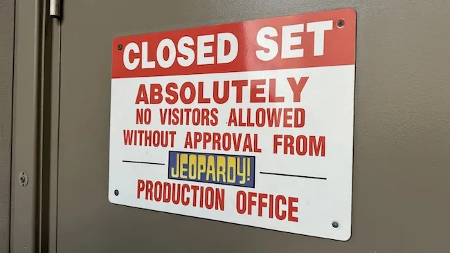 going to a Jeopardy taping