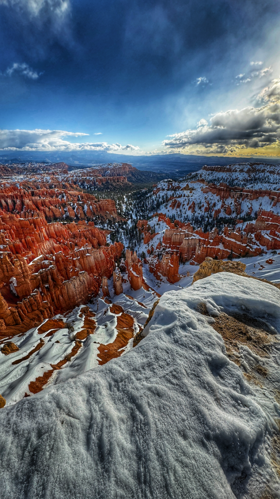 Utah's national parks in winter