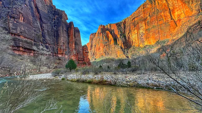 visiting Utah's national parks in winter