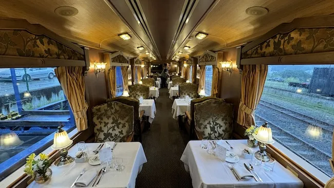 Dining Car on El Transcantabrico
