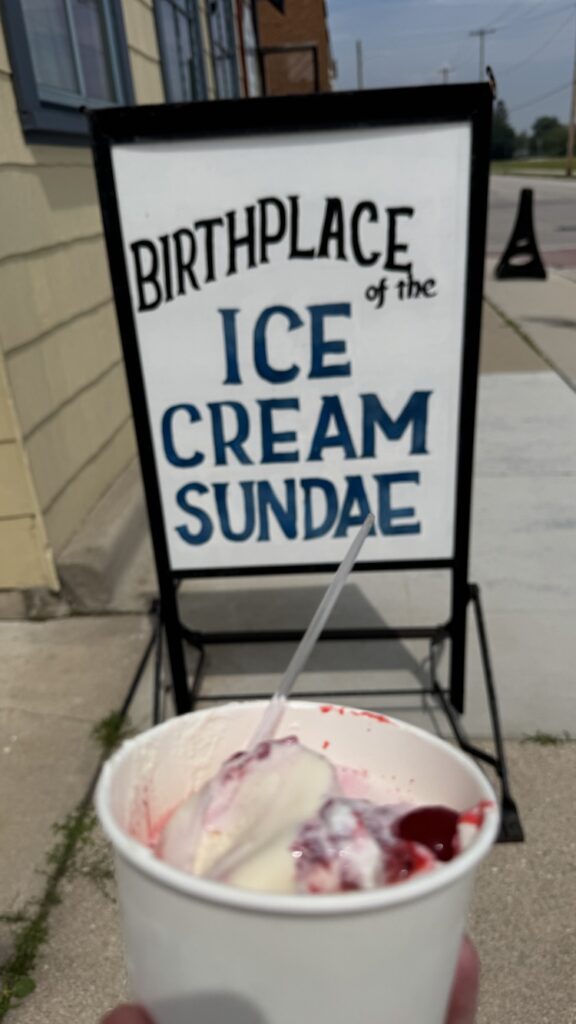 Seeing the birthplace of ice cream made our list of best things to do in Wisconsin