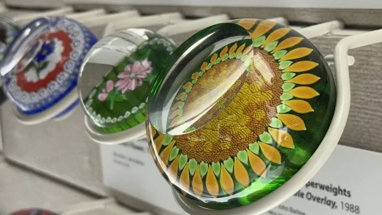 largest collection of glass paperweights 