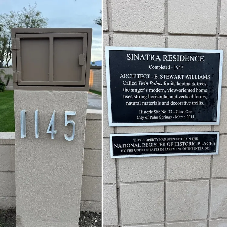 Frank Sinatra's Palm Springs house - Twin Palms